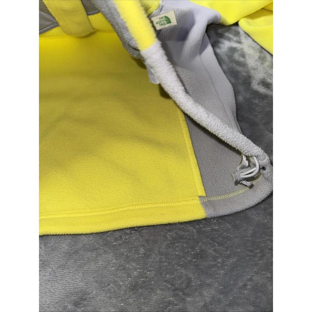 The North Face Jacket Women Large Yellow Grey Full Zip Fleece Coat - Picture 6 of 10
